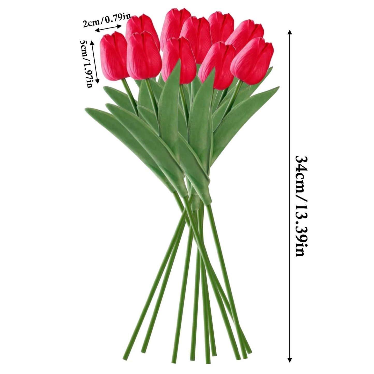 Colorful Artificial Flower Decor 10 Piece Bundle