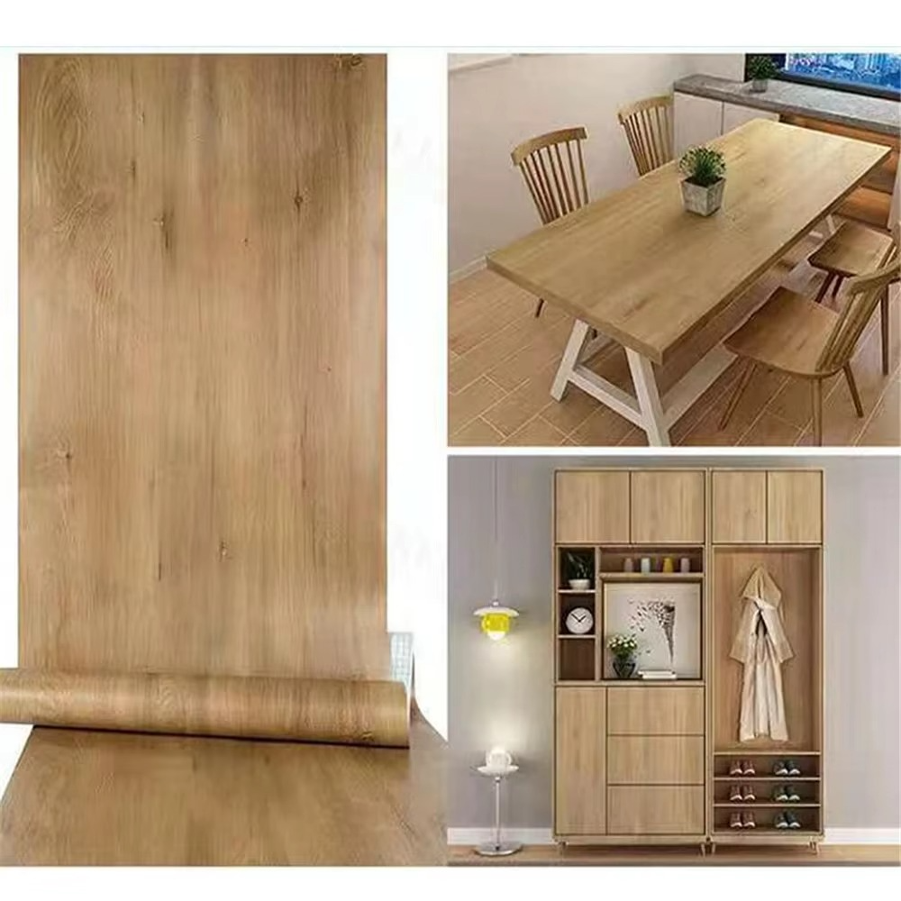 Easy Peel Wood Pattern Wall Paper Roll