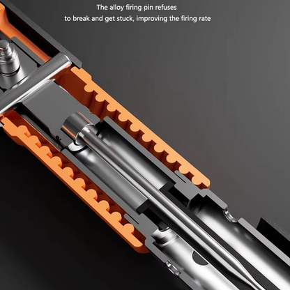 Professional Heavy-Duty Nail Gun Kit for Wood and Concrete