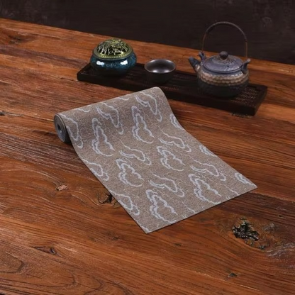Elegant Waterproof Table Runner Green Leaf Tea Table Mat