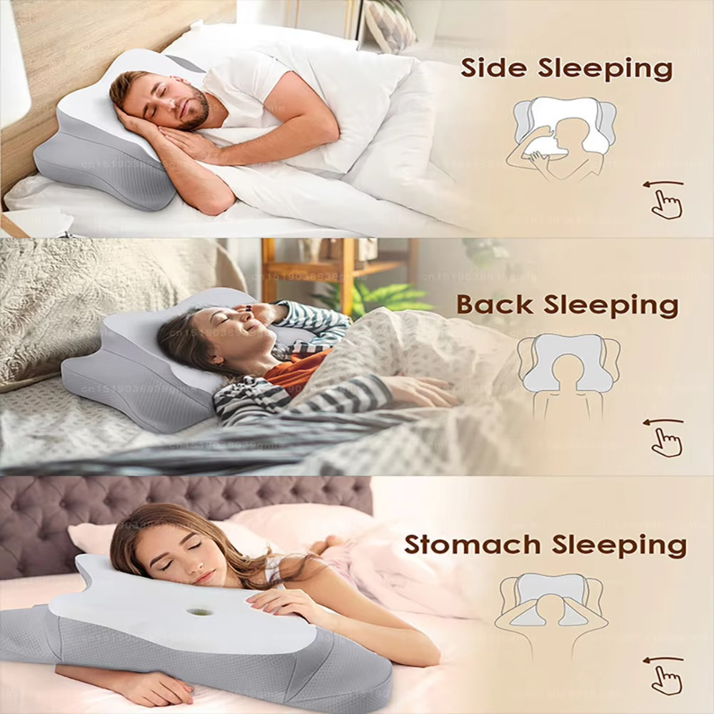 Contoured Orthopedic Neck Support Pillow