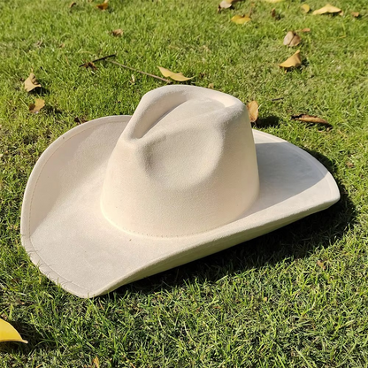 Vintage Leather Cowboy Hat for Men and Women