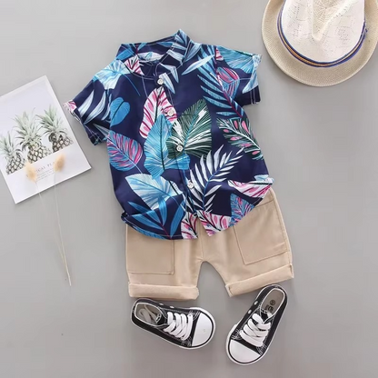 Cute Baby Boy Summer Shorts Set