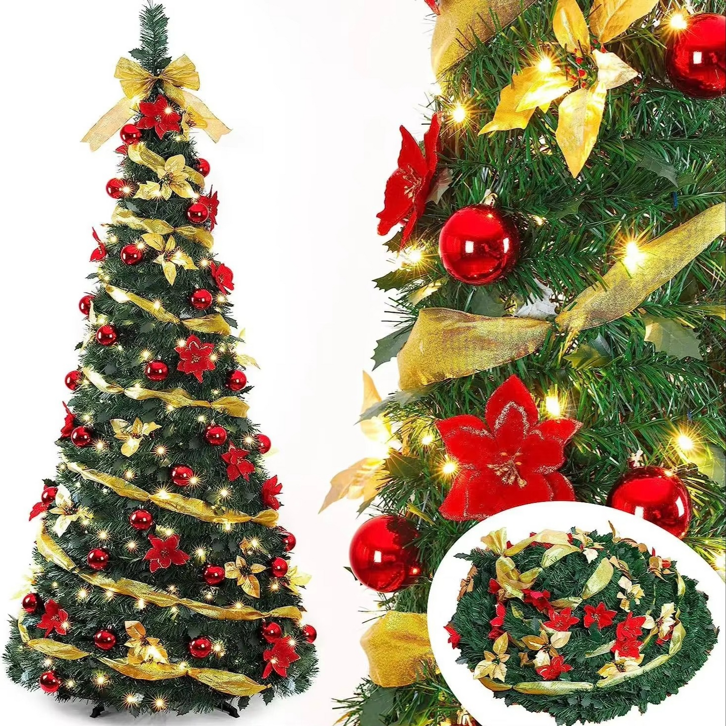 Collapsible Festive Foldable Christmas Tree