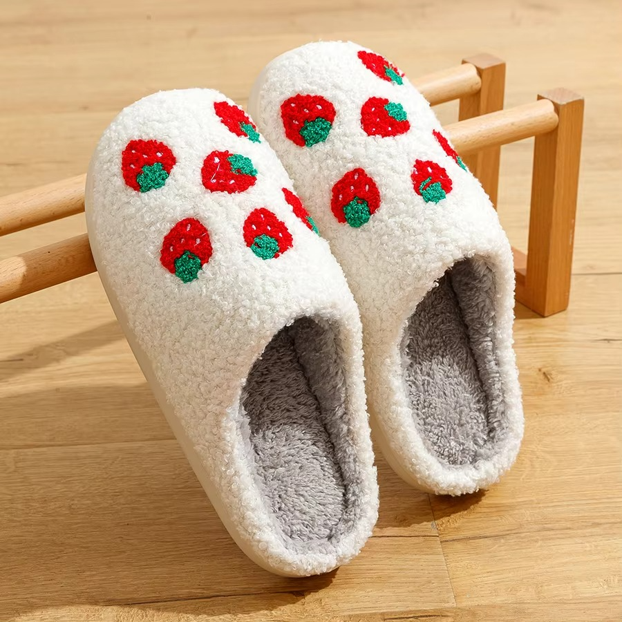 Soft Fun Women's Slippers - Warm Plush Non Slip House Shoes