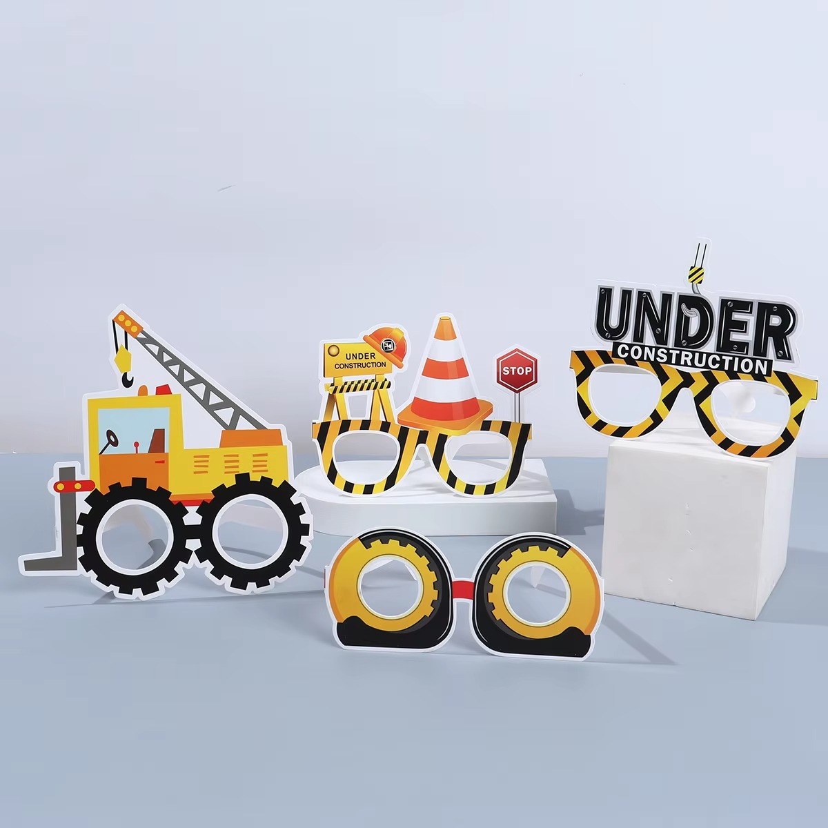 Fun Building Theme Party Glasses 6 Pack