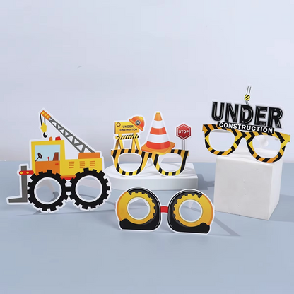 Fun Building Theme Party Glasses 6 Pack