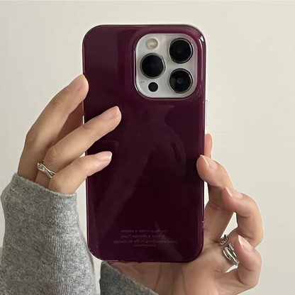 Purple Wireless Charging Phone Case for iPhone - Slim Cover - Hehif