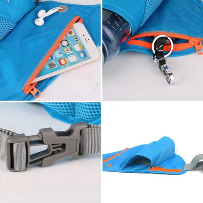Sports Water Bottle Waist Pack with Phone Holder