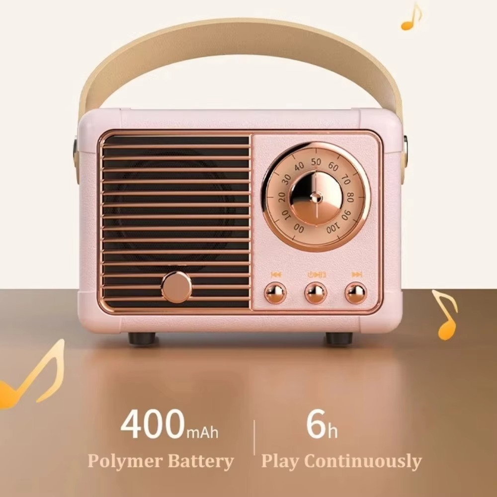 Classic Portable Bluetooth Speaker with Deep Bass