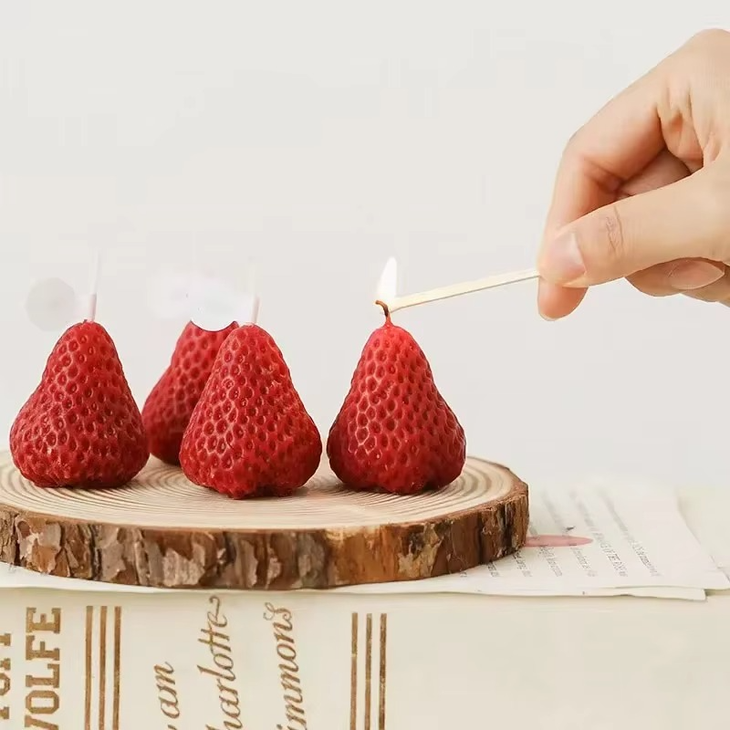 Fragrant Strawberry Soy Wax Home Candles