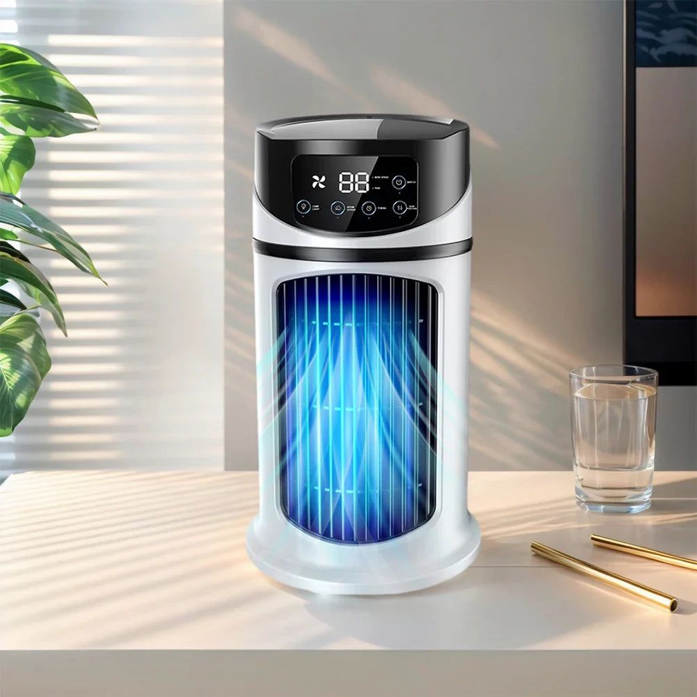 Compact USB Air Conditioner Fan with Filter