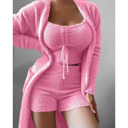 Soft Ladies 3-Piece Pajama Sleep Set