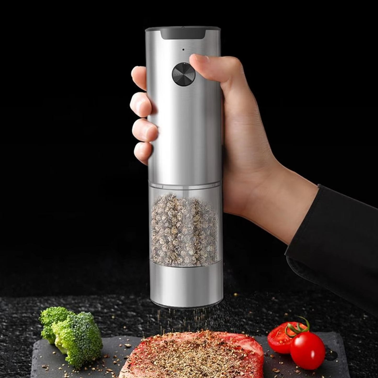 Automatic Salt Pepper Mill Set with LED Lighting