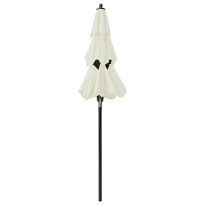 Large 3-Tier Outdoor Umbrella with Tilt and Crank Mechanism