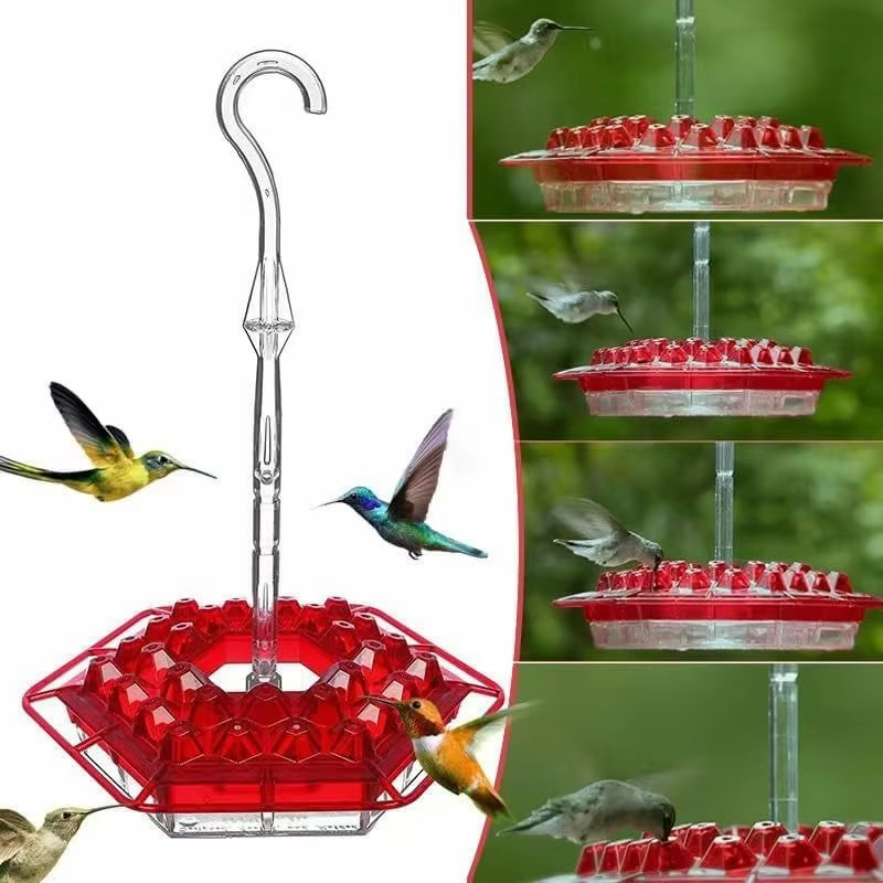Large Capacity Bird Feeder with 30 Ports Easy Fill Design