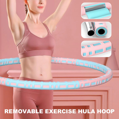 Adjustable Metal Hula Hoop for Home Workout Exercise