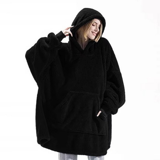 Cozy Large Throw Hooded Blanket for Him and Her - Hehif