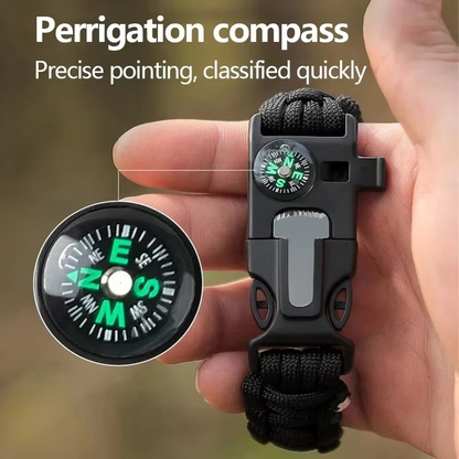 Tactical Survival Paracord Bracelet with Fire Starter