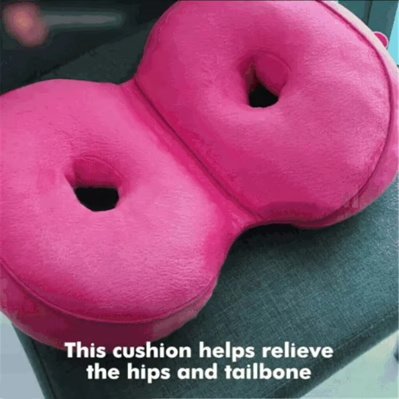 Ergonomic Memory Foam Seat Cushion for Back Pain Relief