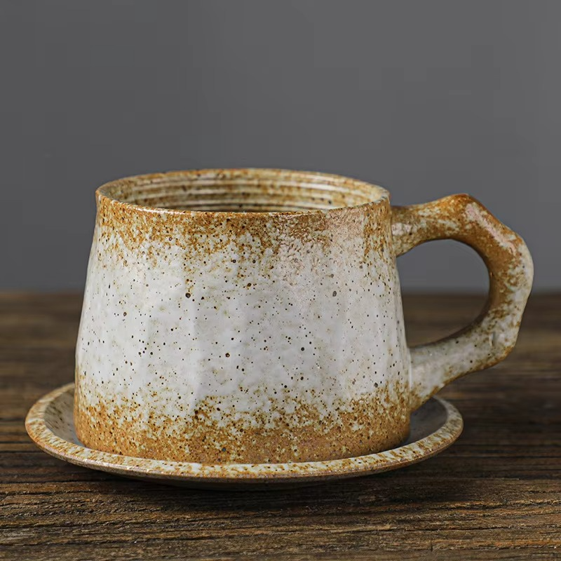 Unique Artisan Ceramic Mug Set 10oz