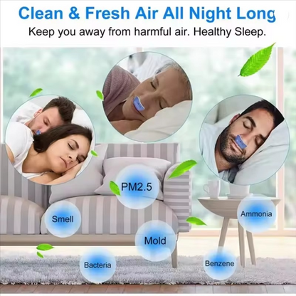 Automatic Sleep Apnea Snore Stopper with Adjustable Airflow