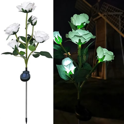 Outdoor Solar LED Rose Yard Lights