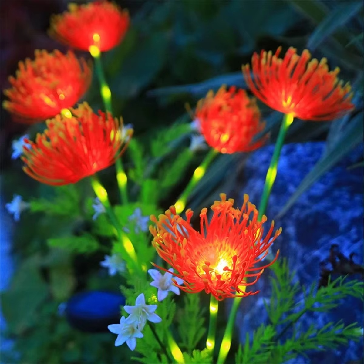 Bright Outdoor Solar Garden Lights, Waterproof Yard Lamps Set