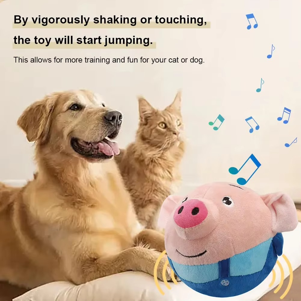 Fun Squeaky Electronic Dog Toy Ball