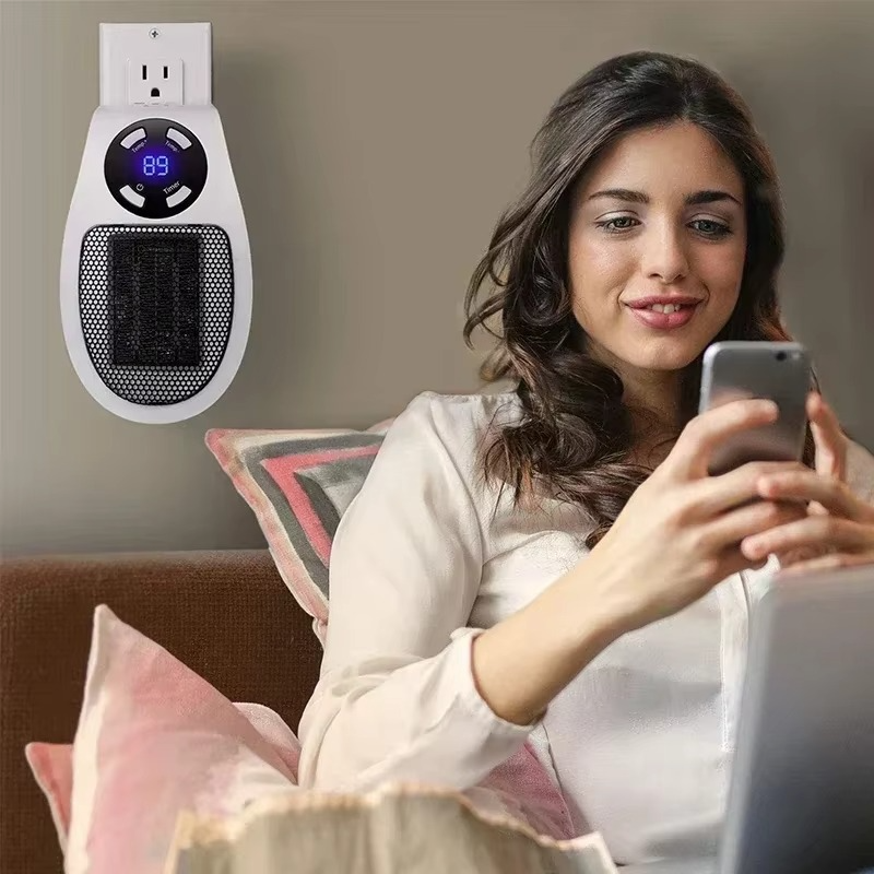 Slim Electric Wall Heater for Home Office Use