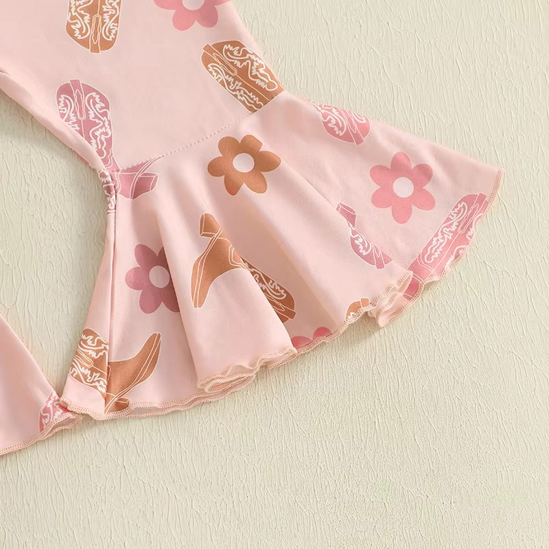 Cute Girl's Floral 3-Piece Costume Set