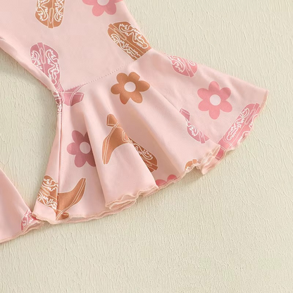 Cute Girl's Floral 3-Piece Costume Set