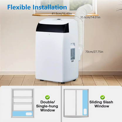 Compact 14000 BTU Portable AC Unit with Remote Control