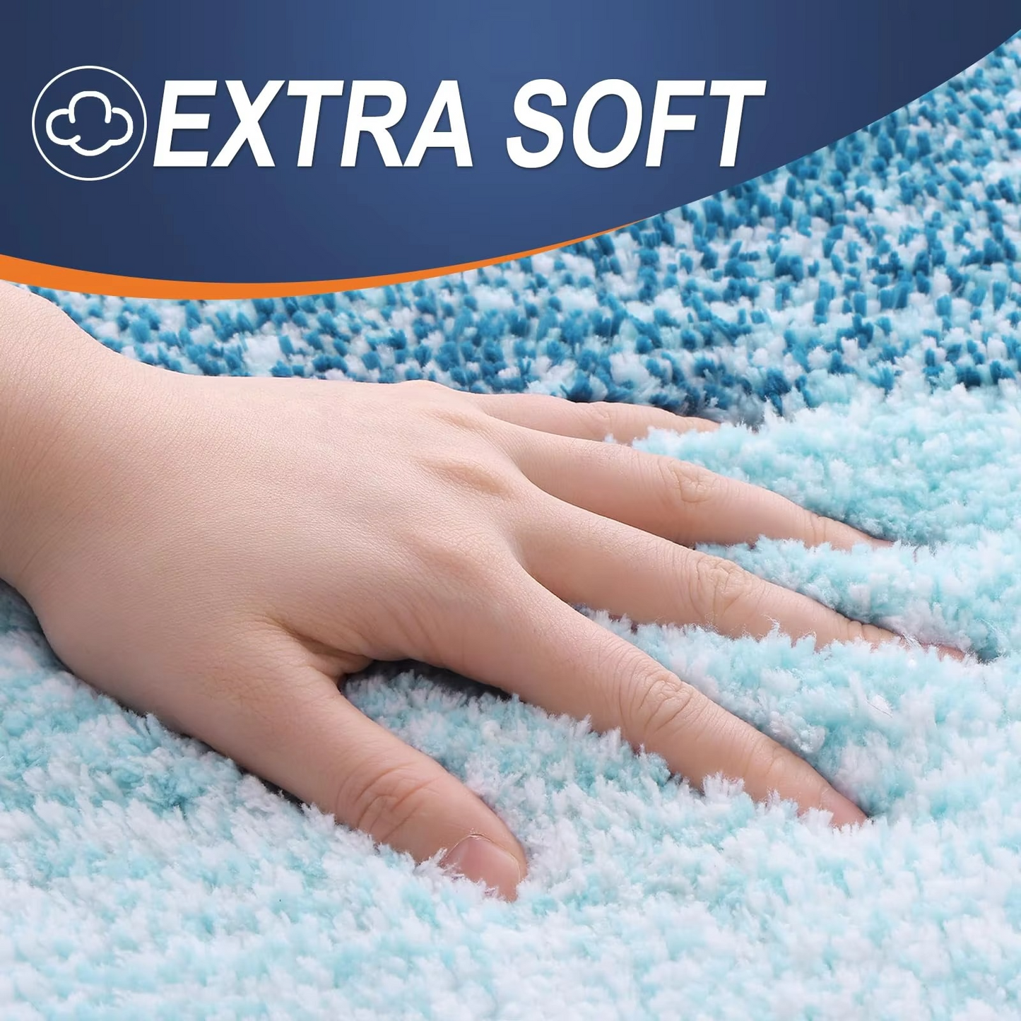 Luxurious Plush Bathroom Rug Mat Anti Slip Soft Carpet