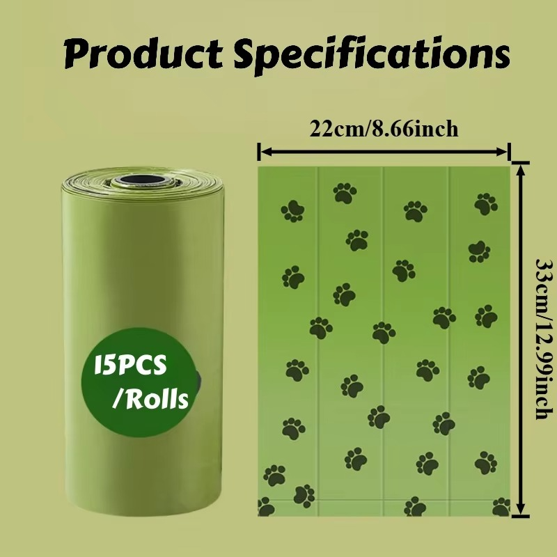 Compostable Dog Poop Bags with Holder