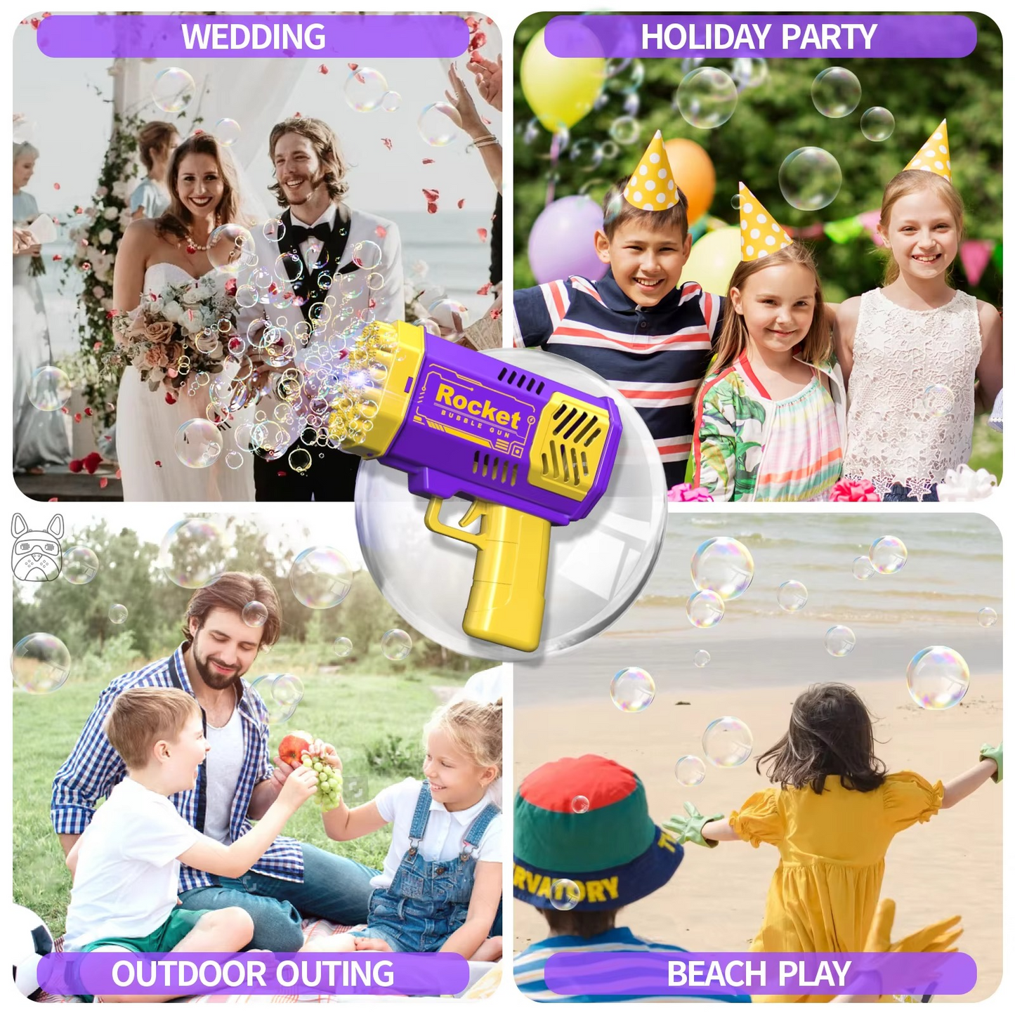 Fun Automatic Bubble Blaster Set for Kids