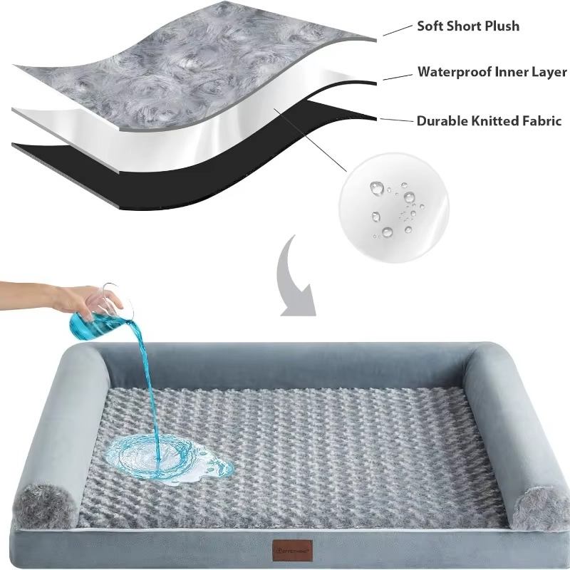 Comfortable Supportive Pet Mattress with Removable Cover