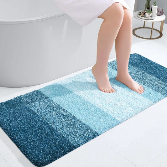 Luxurious Plush Bathroom Rug Mat Anti Slip Soft Carpet - Hehif