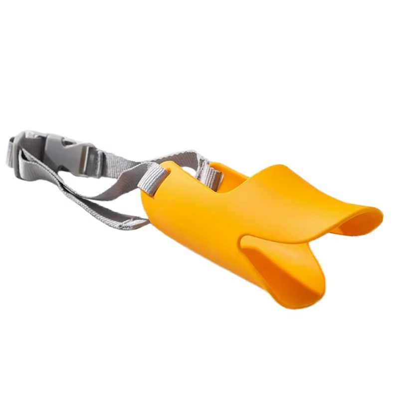 Comfortable Rubber Pet Muzzle for Small to Large Dogs - Hehif