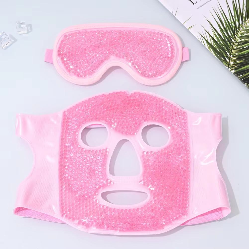 Heated and Cooling Gel Face Mask with Eye Mask