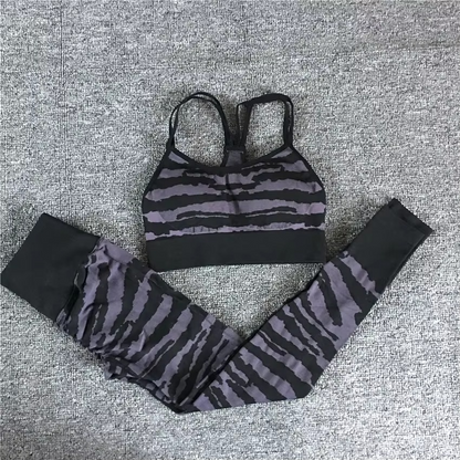 Women's Yoga Pants and Sports Bra Fitness Set