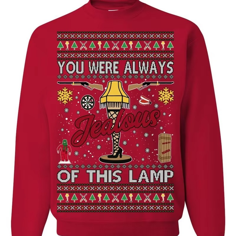 Quirky Leg Lamp Ugly Christmas Sweater