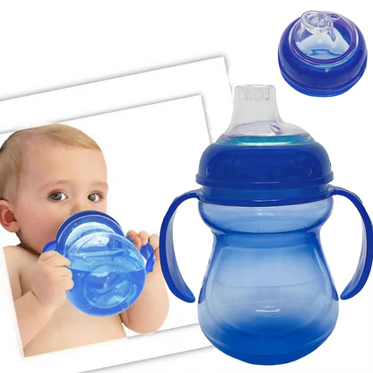 Spill-Proof Sippy Cup with Comfort Grip Handles - Hehif