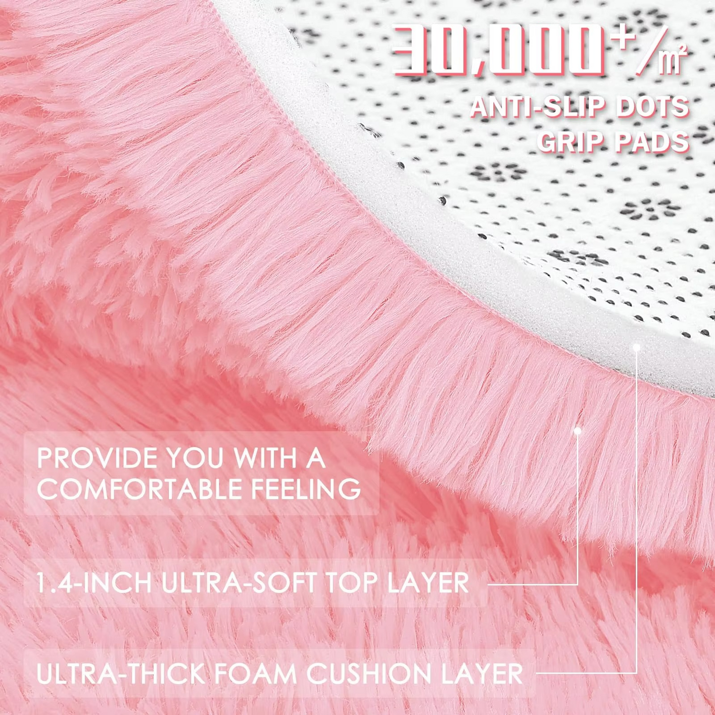 Plush Soft Non-Slip Area Rug for Home