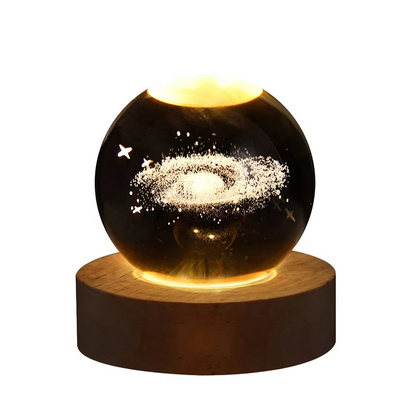 Colorful Globe Nightlight with Stars and Moon Design