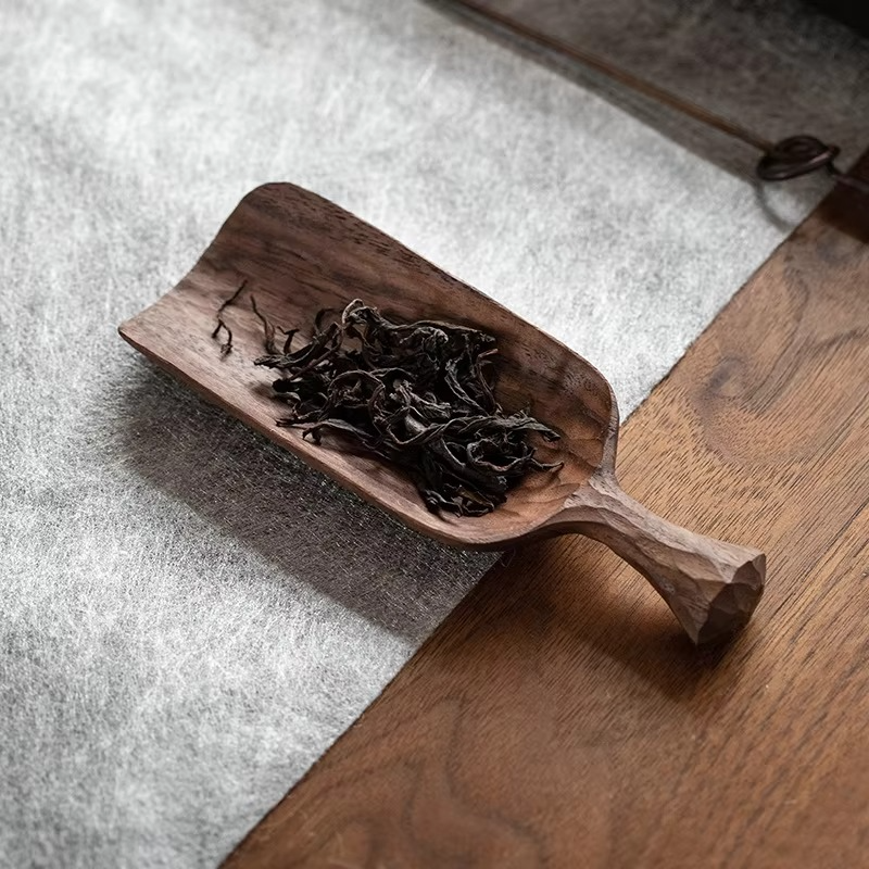 Natural Wooden Handcrafted Tea Scoop Spoon