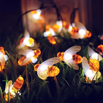 Colorful Outdoor Solar Bee Fairy Lights