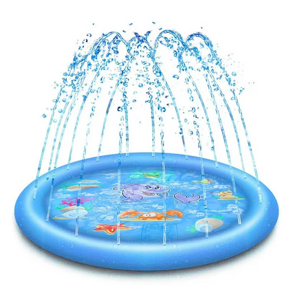 Large Pet Water Play Mat with Built-in Sprinkler System - Hehif
