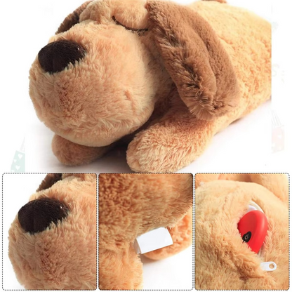 Cuddly Puppy Soft Toy with Calming Sound