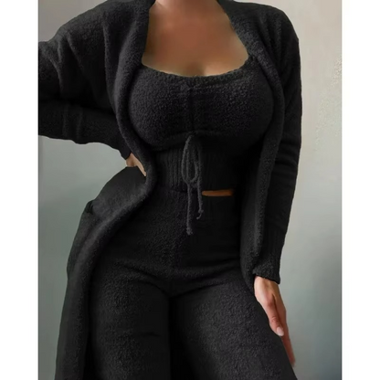 Soft Ladies 3-Piece Pajama Sleep Set